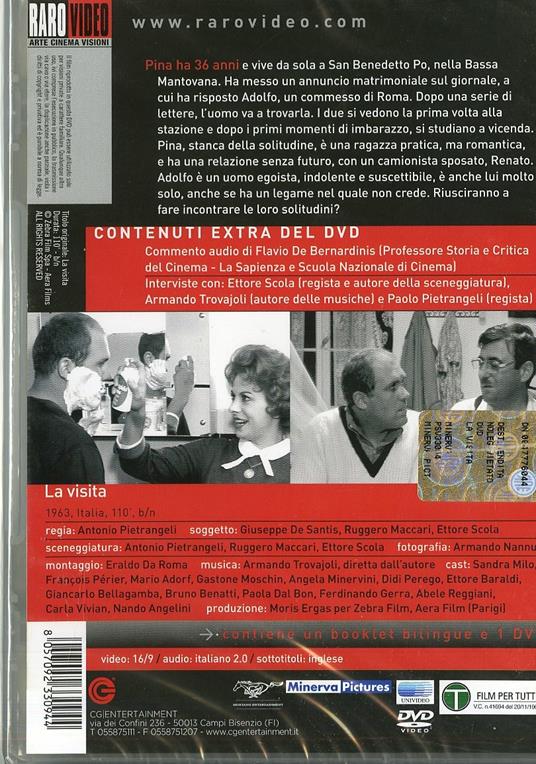 La visita DVD Film di Antonio Pietrangeli Drammatico IBS