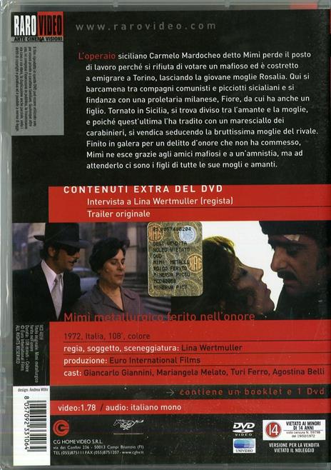 Mimì Metallurgico ferito nell'onore di Lina Wertmüller - DVD - 2