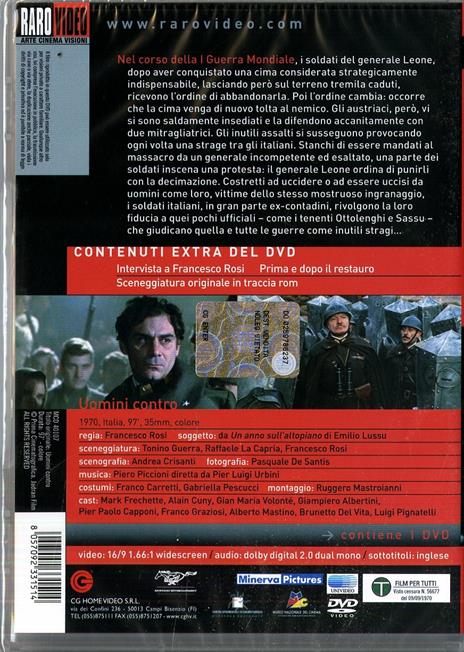 Uomini contro di Francesco Rosi - DVD - 2