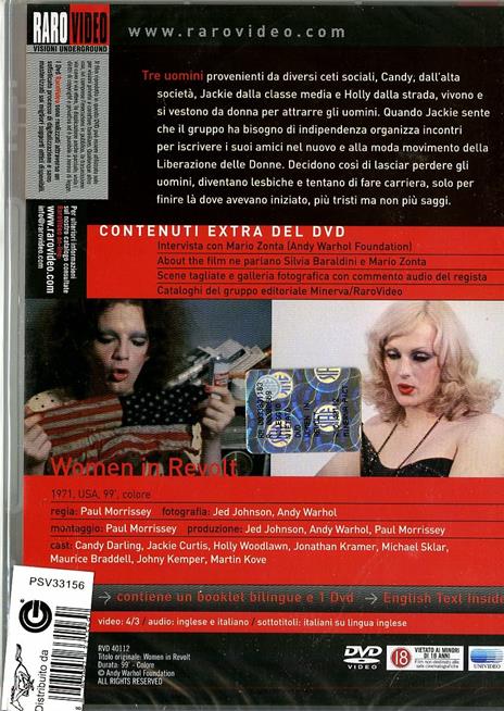 Women in Revolt di Paul Morrissey - DVD - 2