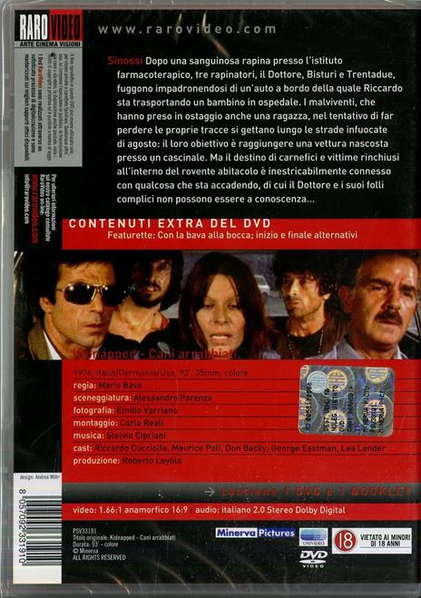 Cani arrabbiati di Mario Bava - DVD - 2