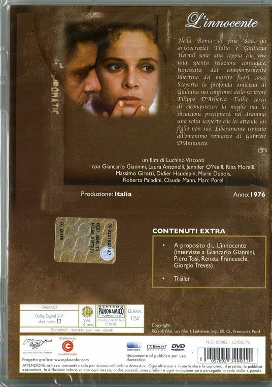 L' innocente di Luchino Visconti - DVD - 2