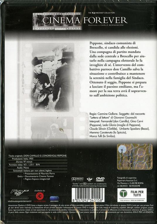 Don Camillo e l'onorevole Peppone di Carmine Gallone - DVD - 2