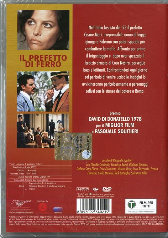 Il prefetto di ferro di Pasquale Squitieri - DVD - 2