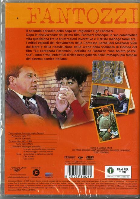 Il secondo tragico Fantozzi di Luciano Salce - DVD - 2