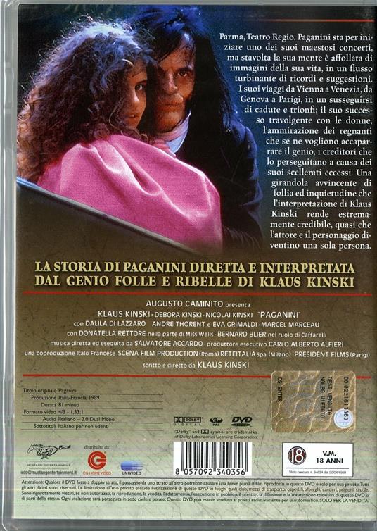 Paganini di Klaus Kinski - DVD - 2