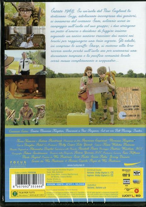 Moonrise Kingdom. Una fuga d'amore di Wes Anderson - DVD - 2