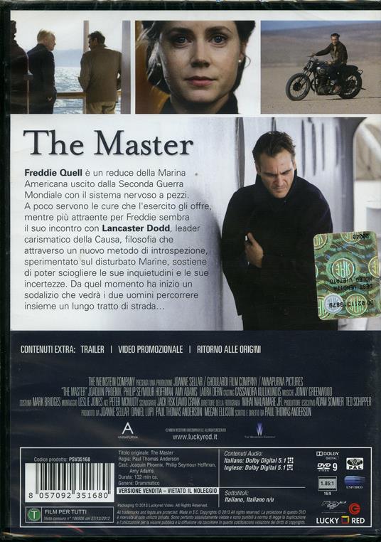 The Master di Paul Thomas Anderson - DVD - 2