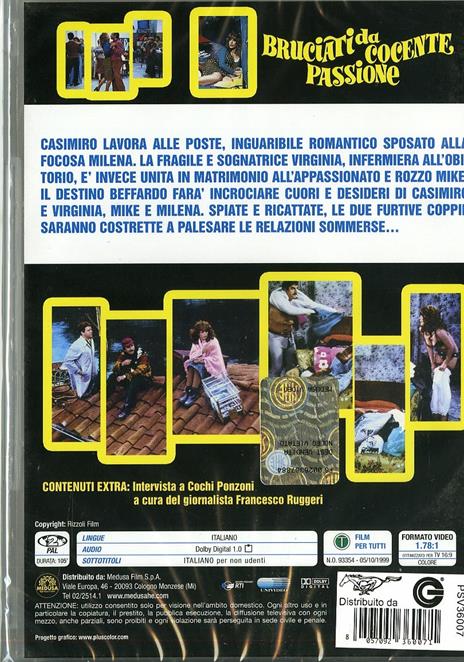 Bruciati da cocente passione di Giorgio Capitani - DVD - 2