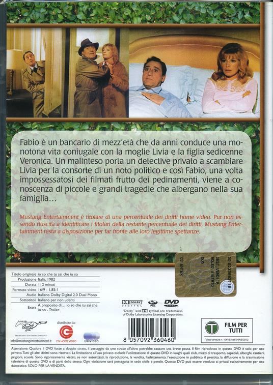 Io so che tu sai che io so di Alberto Sordi - DVD - 2