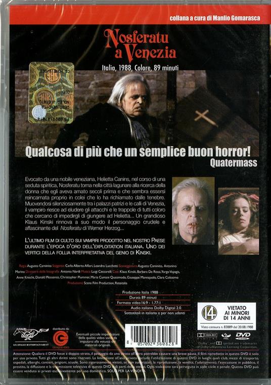 Nosferatu a Venezia di Augusto Caminito - DVD - 2