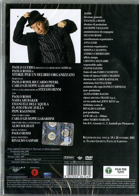 Paolo Rossi. Storie per un delirio organizzato di Paolo Rossi - DVD - 2