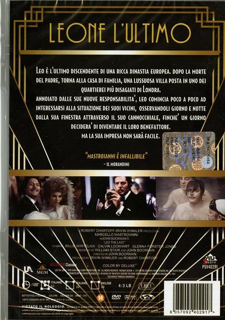Leone l'ultimo di John Boorman - DVD - 2