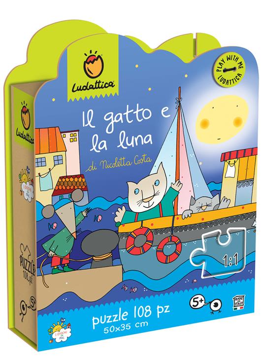 Puzzle Lisciani Il gatto e la luna 108 pezzi