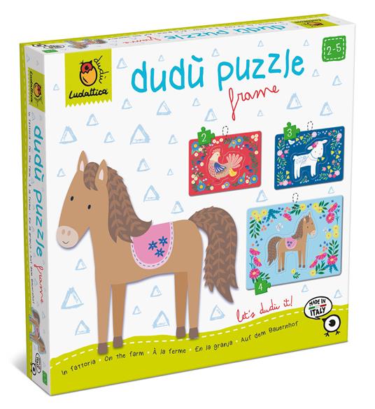 Dudù Puzzle Frame 2-3-4 Pcs. In Fattoria