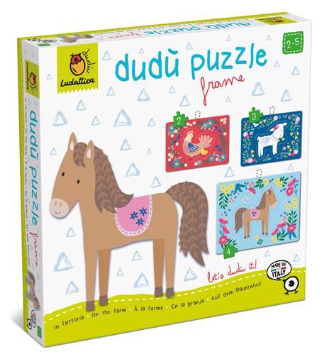 Dudù Puzzle Frame 2-3-4 Pcs. In Fattoria