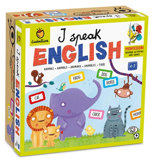 Giochi Montessori I Speak English Ludattica Ludattica Giochi Montessori Apprendimento Lingue Giocattoli Ibs