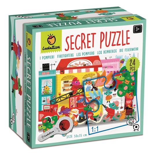 SECRET PUZZLE - 24 PCS I pompieri