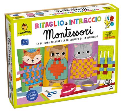 Ritaglio e intreccio Montessori