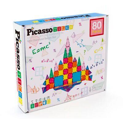 Costruzioni Magnetiche Multicolore Picasso Tiles Set Scuola 80 Piastrelle