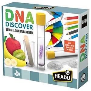 Giocattolo DNA Discover - Estrai il DNA dalla frutta. Gioco di genetica Headu