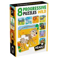 8 Progressive Puzzles Wild - puzzle animali selvaggi