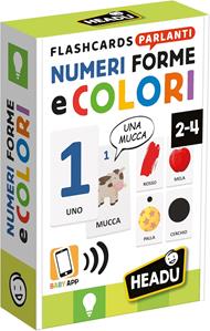 Headu - Flashcards Parlanti Numeri, Forme e Colori, Sviluppa la Logica dei più Piccoli