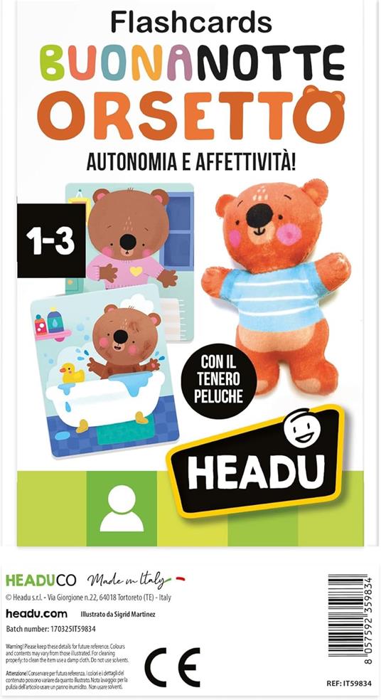 HEADU - Flashcards Buonanotte Orsetto, Sviluppa lAutonomia e lAffettività - 2