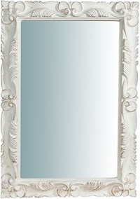 Specchio da parete camera da letto 93x72 cm Specchio shabby chic bianco  Specchio parete per la casa