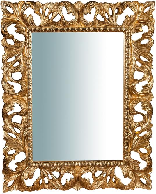 Specchio da parete barocco 101x82x6 cm Originale specchio vintage da parete  con cornice lavorata Made in Italy - Biscottini - Idee regalo