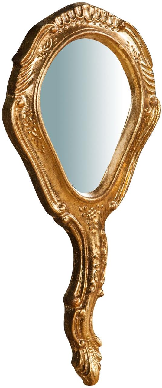 Specchio con manico vintage 30x14 cm Specchio da trucco con manico Specchio  da tavolo vintage
