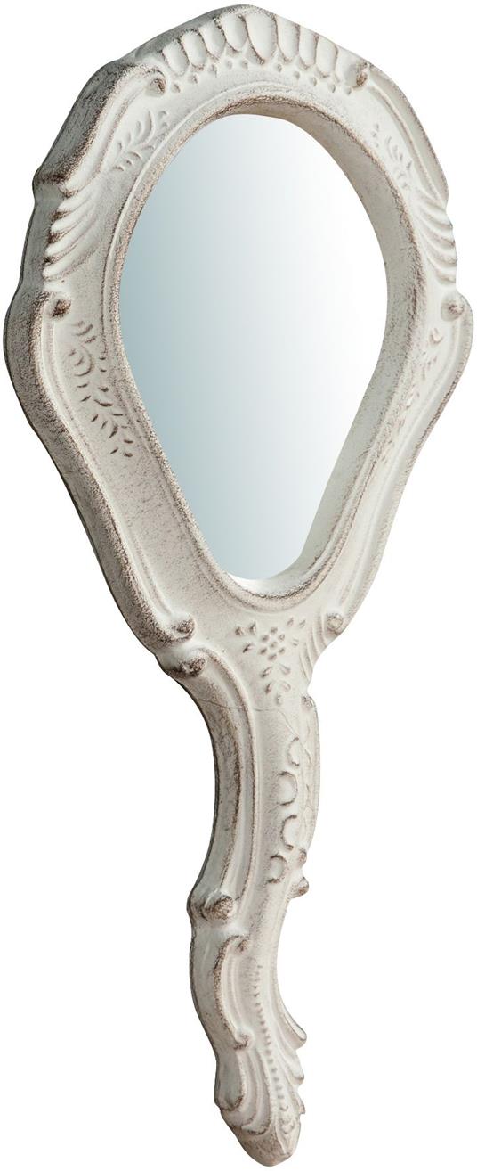 Specchio con manico vintage 30x14 cm Specchio da trucco con manico Specchio  da tavolo vintage