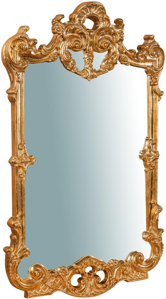 Specchio da parete barocco 100x62x6 cm Originale specchio vintage da parete  con cornice lavorata Made in Italy
