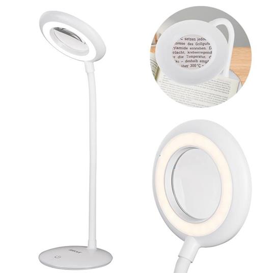 Lampada Lavoro Lente Ingrandimento 3 Diottrie LED Estetista Modellismo  Touch USB - ND - Idee regalo