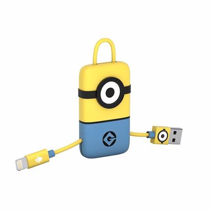 Minions / Cattivissimo Me 3. Minion. MFi Lightning Cable With 3D Pouch 22 Cm Apple