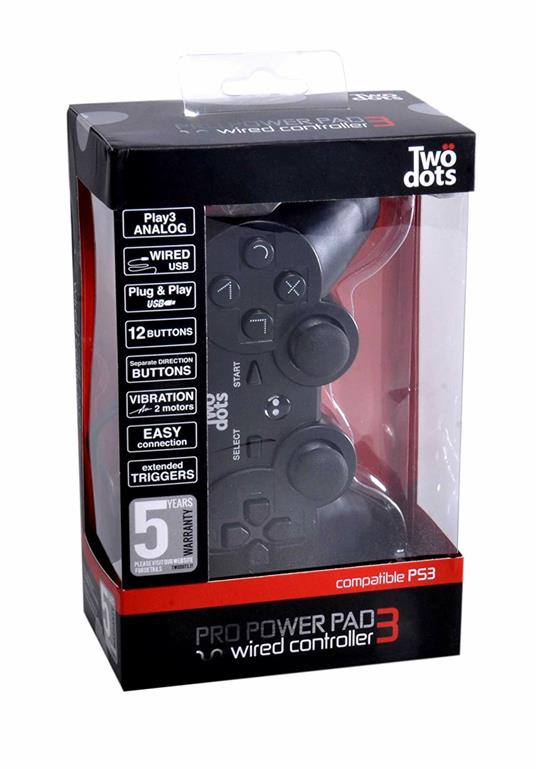 Twodots XJAC0398 periferica di gioco Gamepad PlayStation 3 Nero - 5
