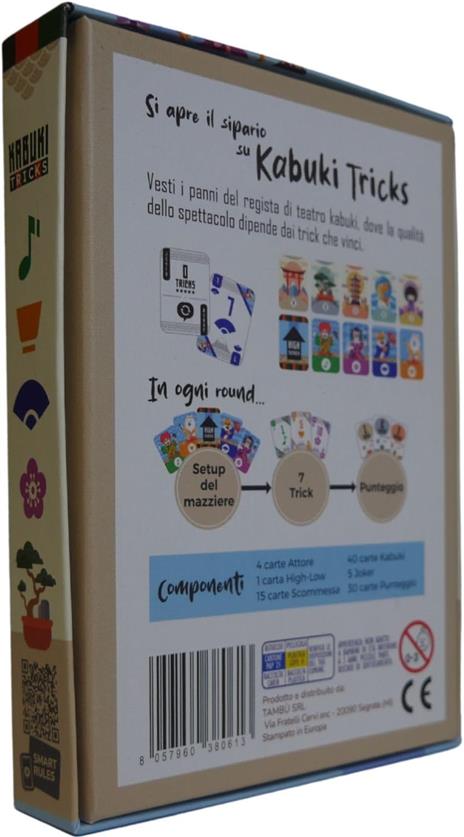 Kabuki Tricks, Gioco da Tavolo di Carte per 2-5 Giocatori, Durata 20-30 Minuti, Tambù Games - 2