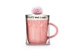 Tazza in confezione regalo con pompom da 500ml