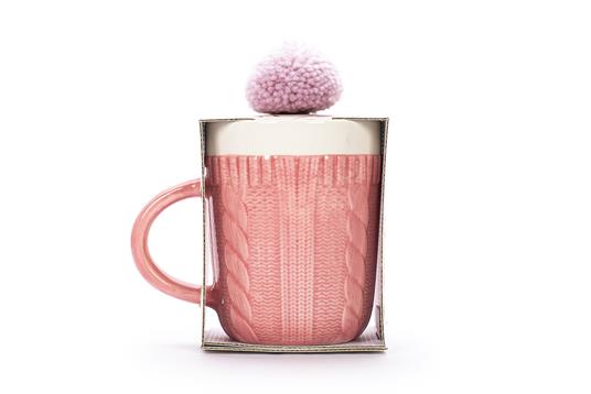 Tazza in confezione regalo con pompom da 500ml - 2