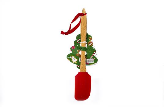 Spatola da cucina L33xW6.5cm con stampino per biscotti albero di natale 7 x 9 x 2.5 cm