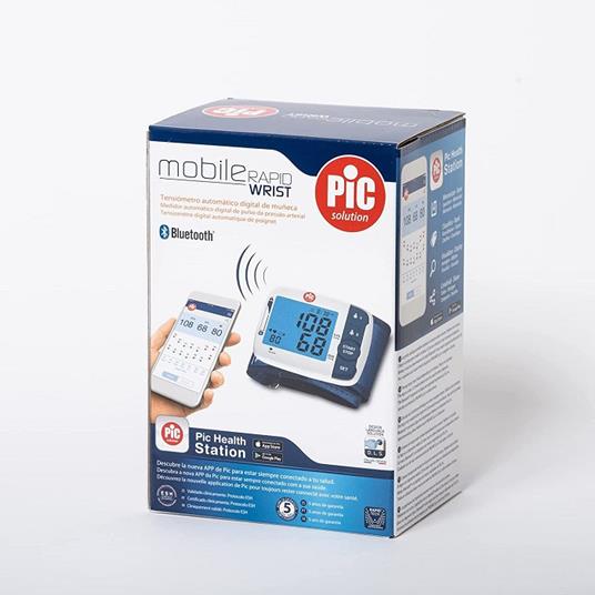 Pic Solution Sfigmo Mobile Rapid Wrist Sfigmomanometro Misuratore Pressione Digitale Da Polso