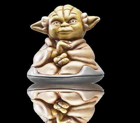 Star Wars. Figurina in ceramica Yoda seduto - 2