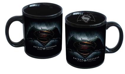 Tazza Batman v Superman. Logo su Enteambi i Lati in Ceramica