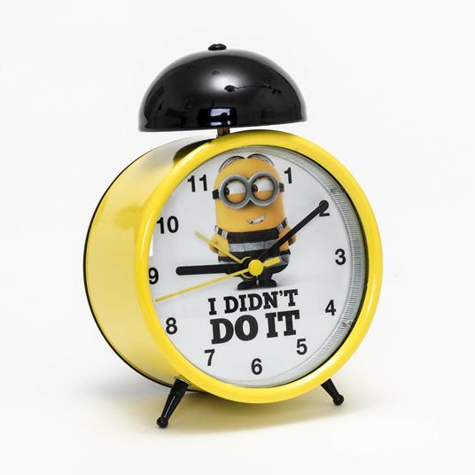 Cattivissimo Me 3. Sveglia In Metallo Con Frase Originale Minions In Confezione Regalo