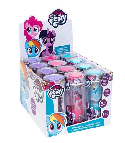 My Little Pony. Lampade Glitter Con Led In Confezione Tubolare Trasparente Assortimento