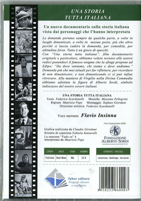Alberto Sordi. Una storia tutta italiana di Federico Scardanelli - DVD - 2