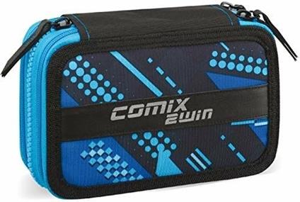 Astuccio 3 zip Comix 2WIN Assortito - 20x13x7 cm