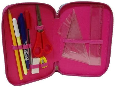 Astuccio organizzato 2 zip WWF Rosa - 19,5x24,5x4,5 cm - 4