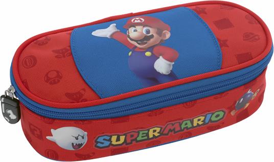 Astuccio ovale organizzato Super Mario - 22 x 6 x 9,5 cm