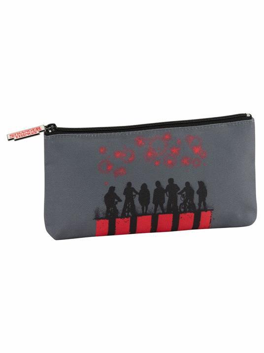Astuccio bustina Stranger Things, grigio - 23 x 11 x 2,5 cm